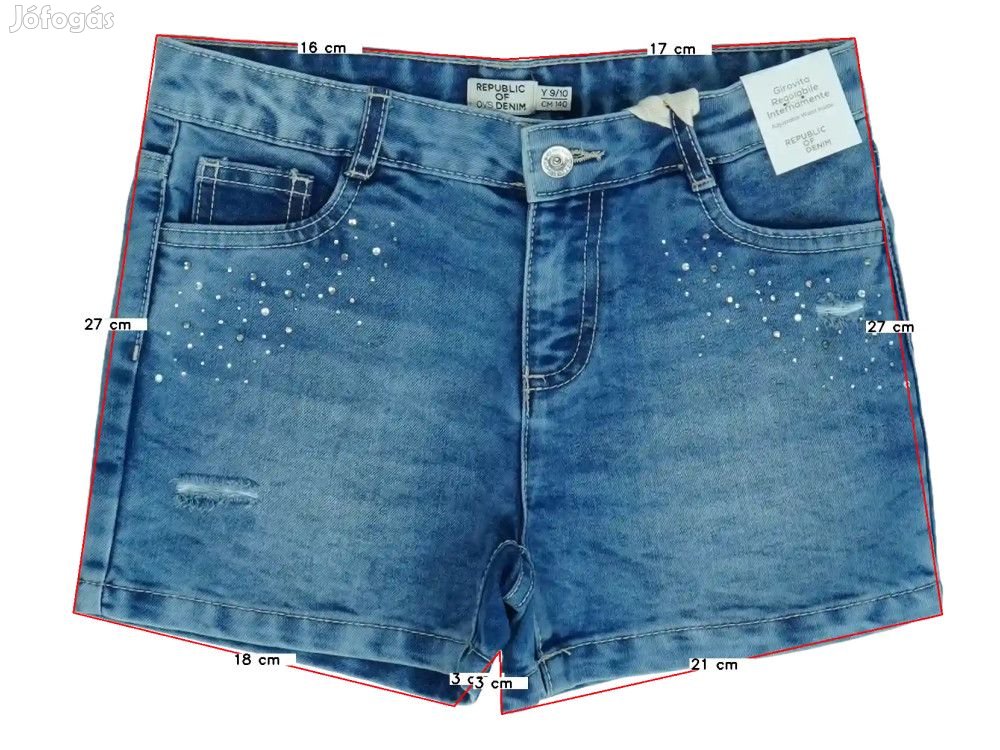 OVS - Republic of Denim Új (címkés) Lány Rövidnadrág (Méret: 140)