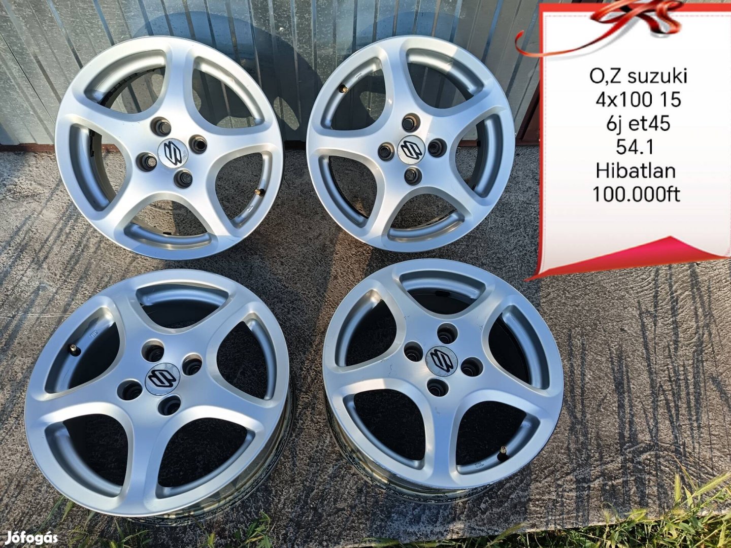 O.Z suzuki 4x100 15 col alufelni szett 