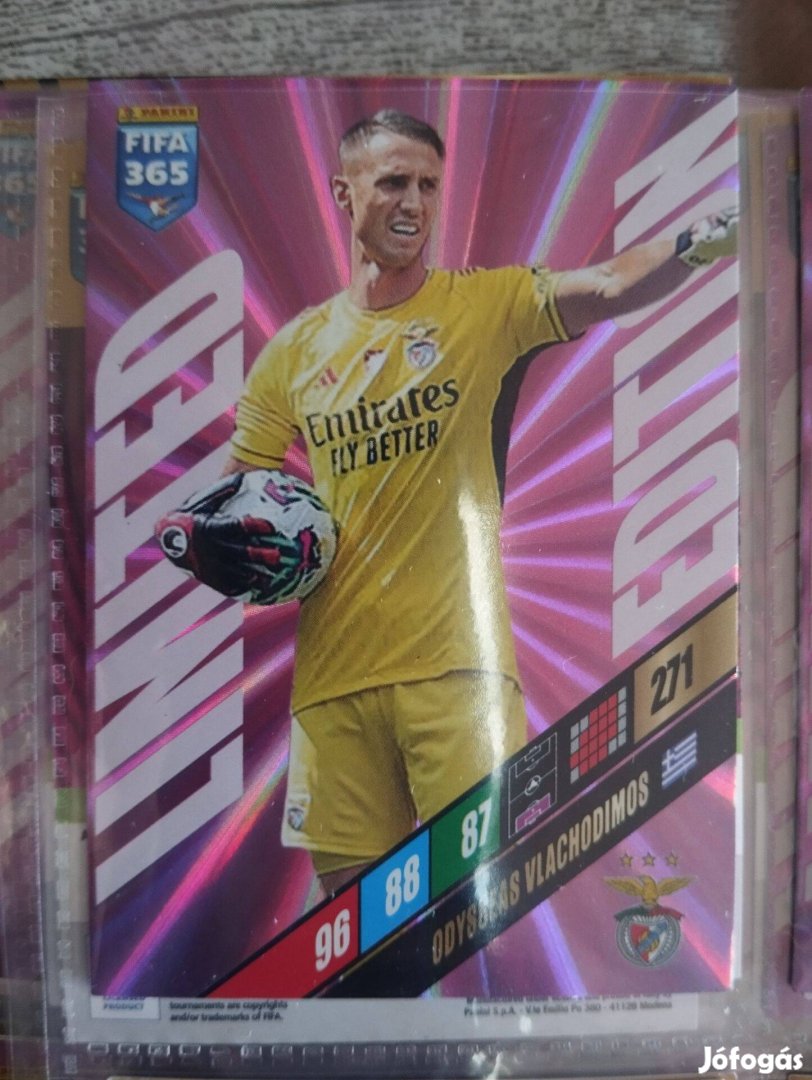 O. Vlachodimos (Benfica) FIFA 365 2024 Limited edition focis kártya