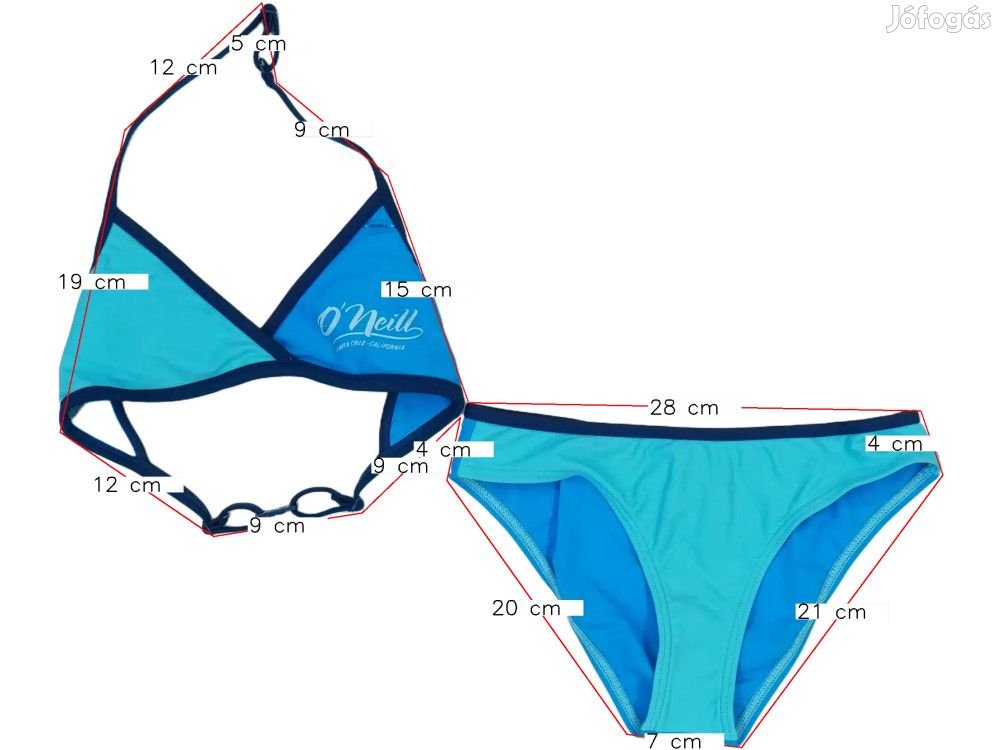 O'neill Új (címkés) Lány Bikini (Méret: 152)