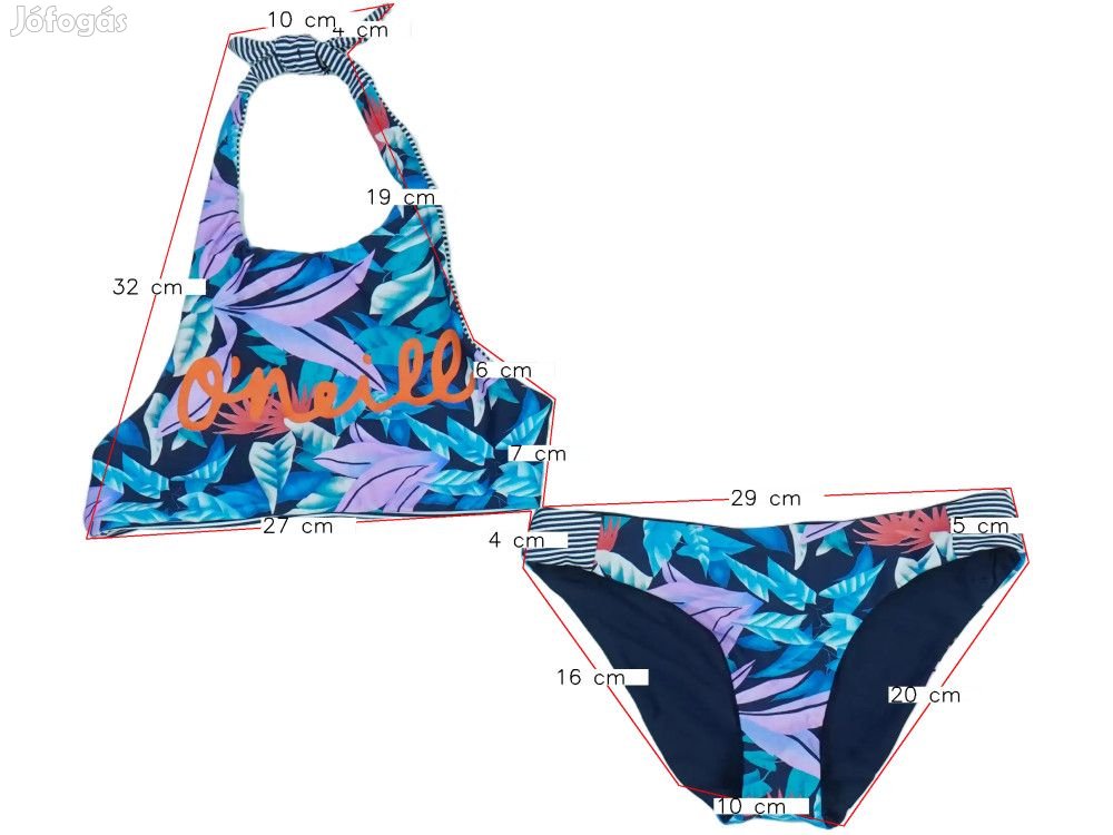O'neill Új (címkés) Lány Bikini (Méret: 152)