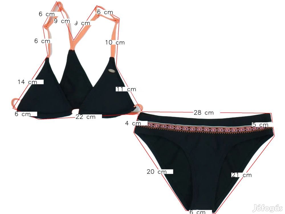 O'neill Új (címkés) Lány Bikini (Méret: 152)