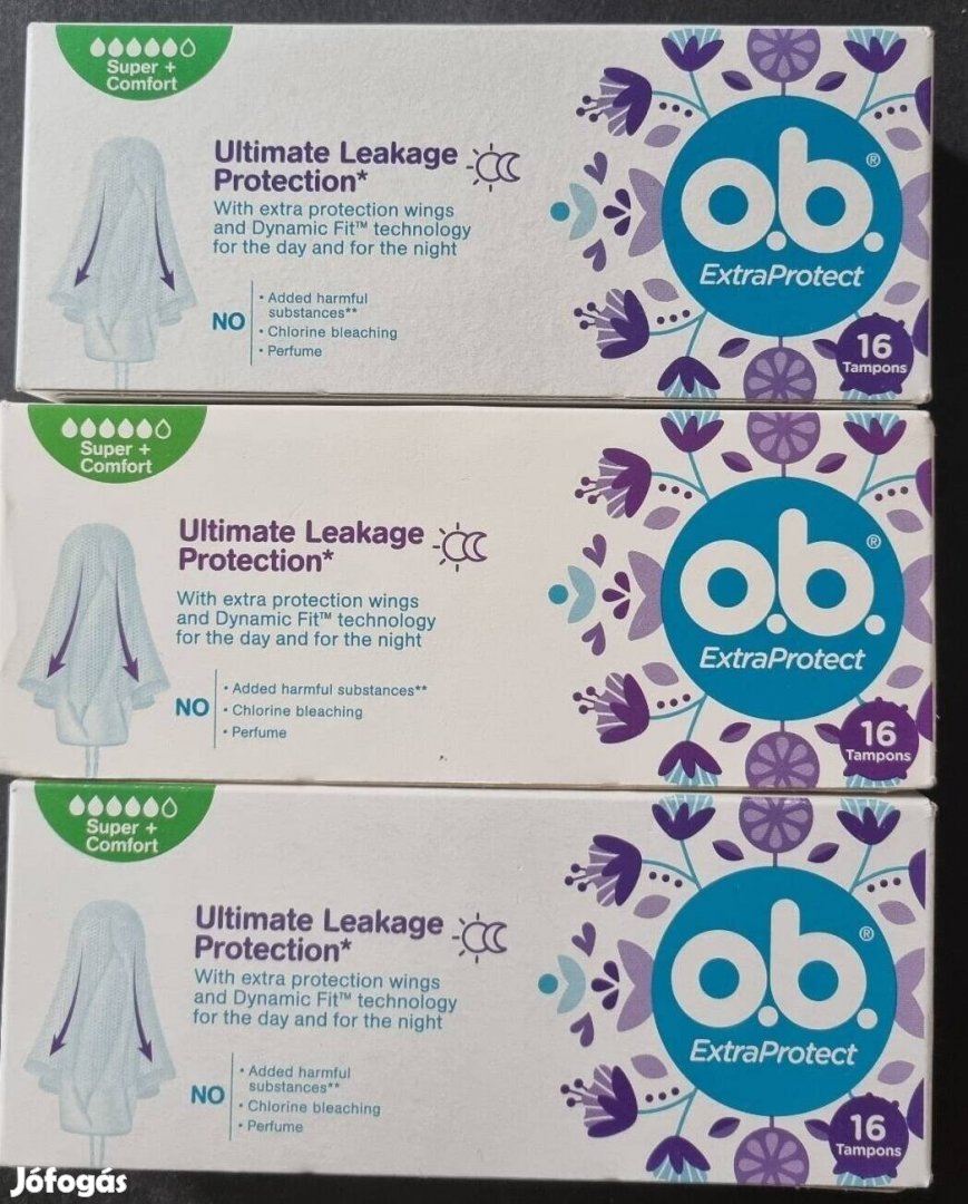 Ob tampon Extraprotect 16 darabos 3 bontatlan doboz