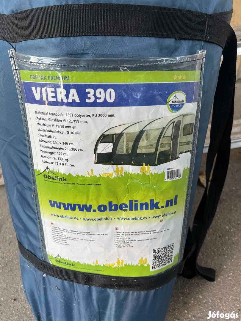 Obelink Premium Viera 390 elősátor