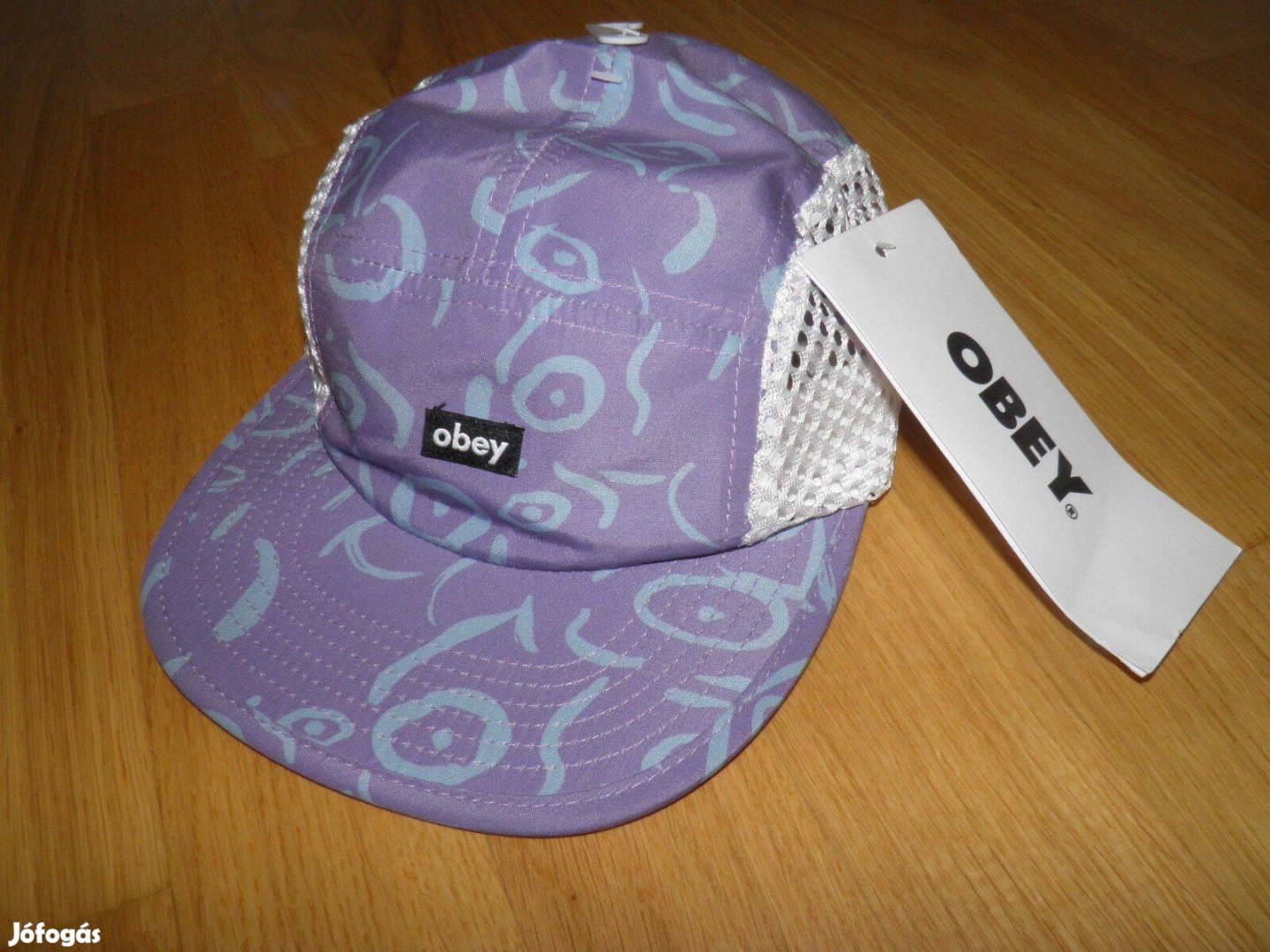 Obey Scribbles Camp Cap 5 Panel Snapback Baseball Sapka - Új - 35Eur