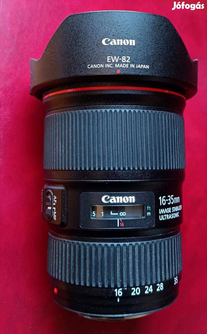 Objektív , Lencse : Canon EF 16-35mm f/4L Is USM