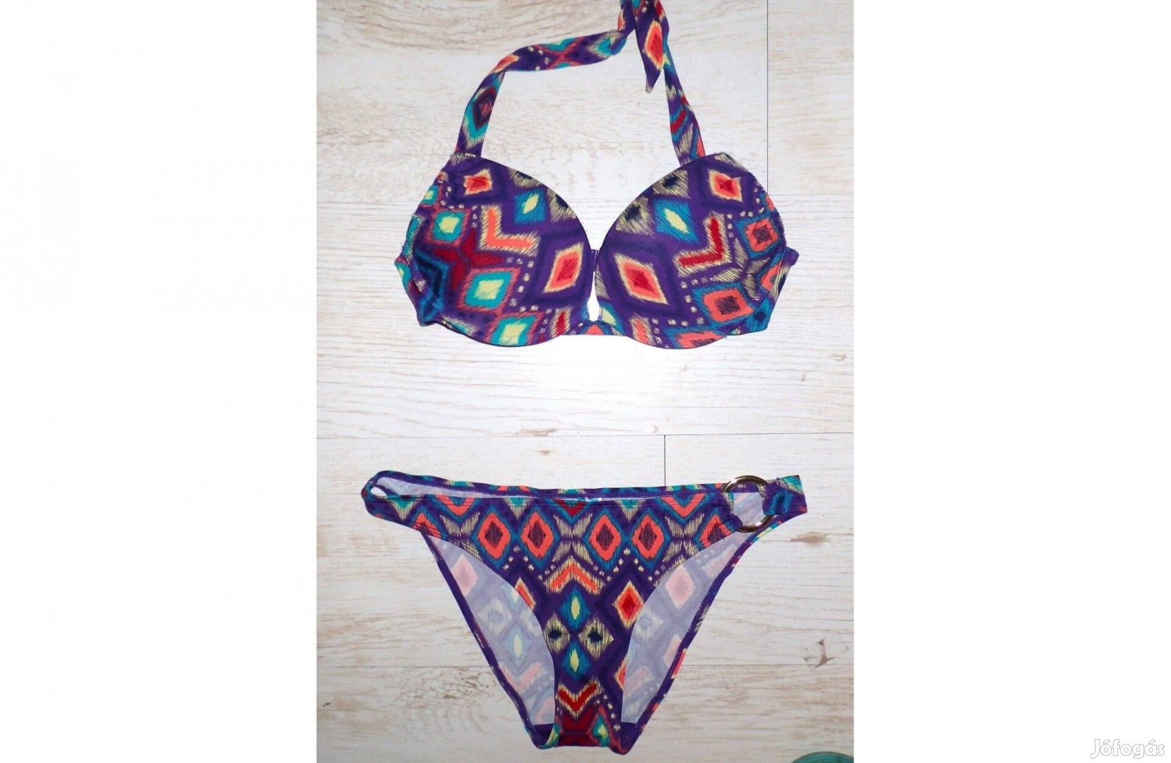 Ocean Club 70B 36-38-as geometrikus mintás push up bikini