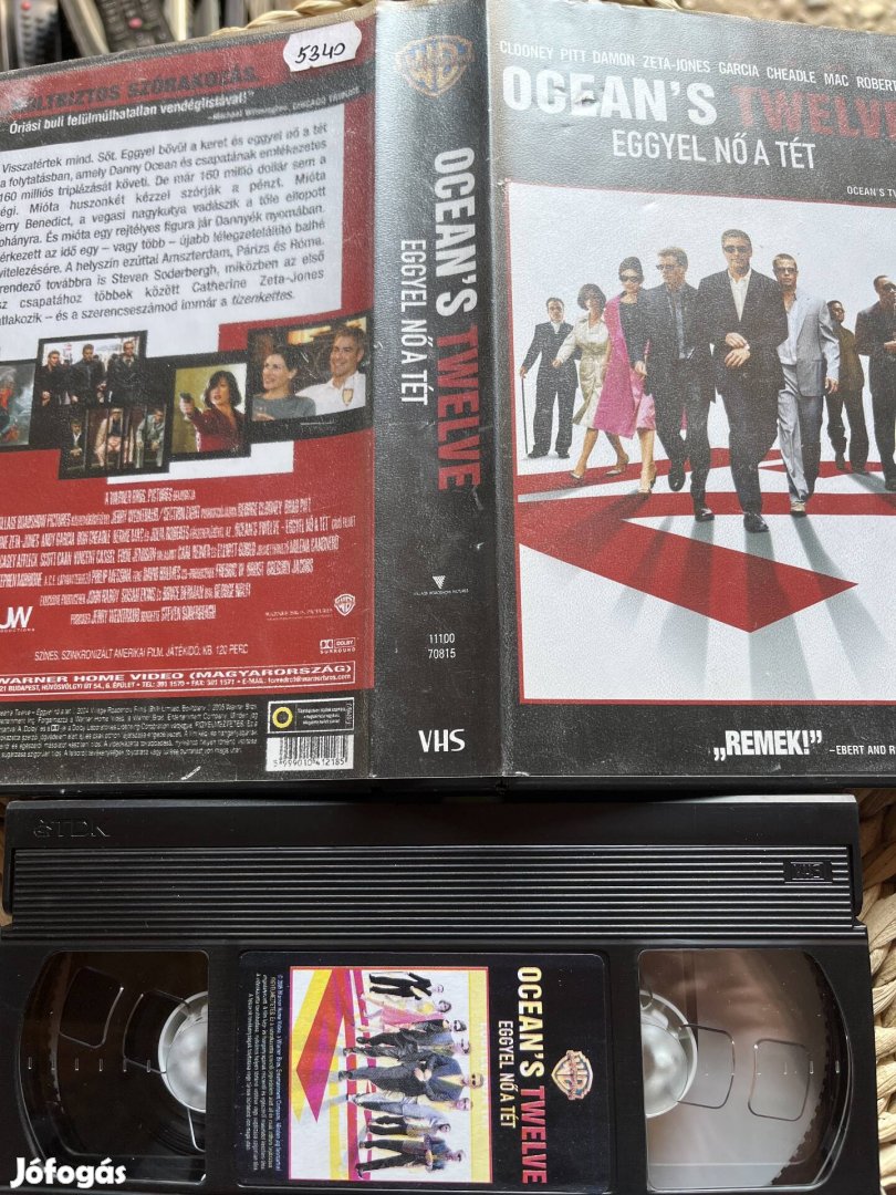 Oceans twelve vhs