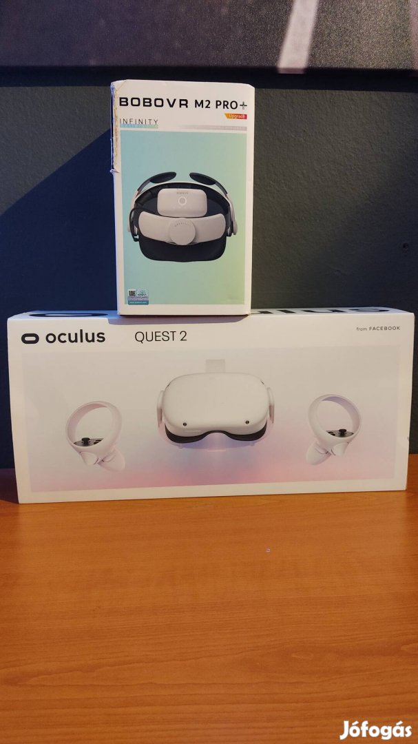 Oculus quest 2 akkumulátoros pánt tartozékkal.