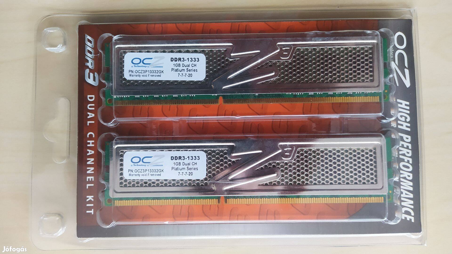 Ocz DDR3 1333MHz 1333 MHz 2 x 1 GB RAM CL7