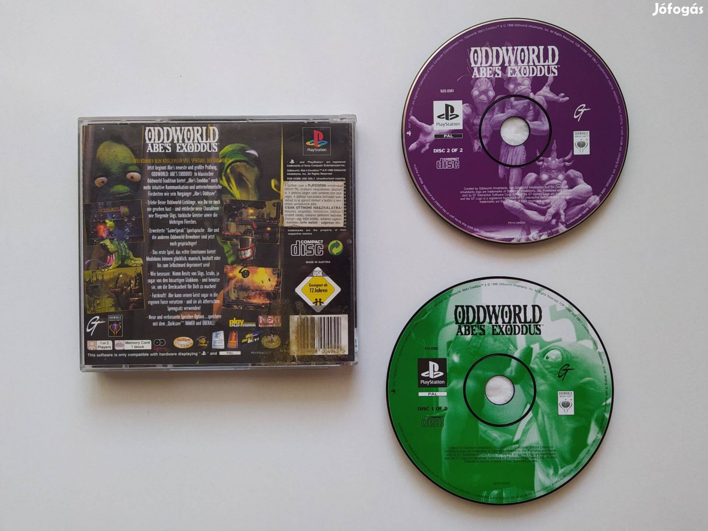 Oddworld Abe's Exoddus Playstation 1 PS1