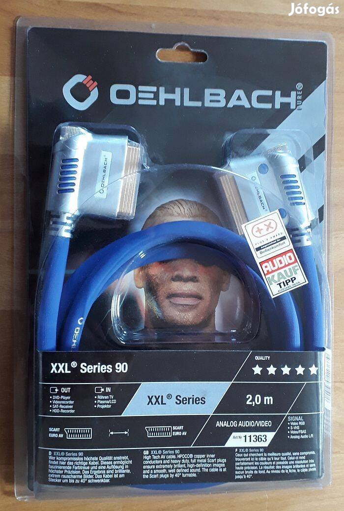 Oehlbach SCART kábel XXL sorozat 90 2m; Hightech, Új!