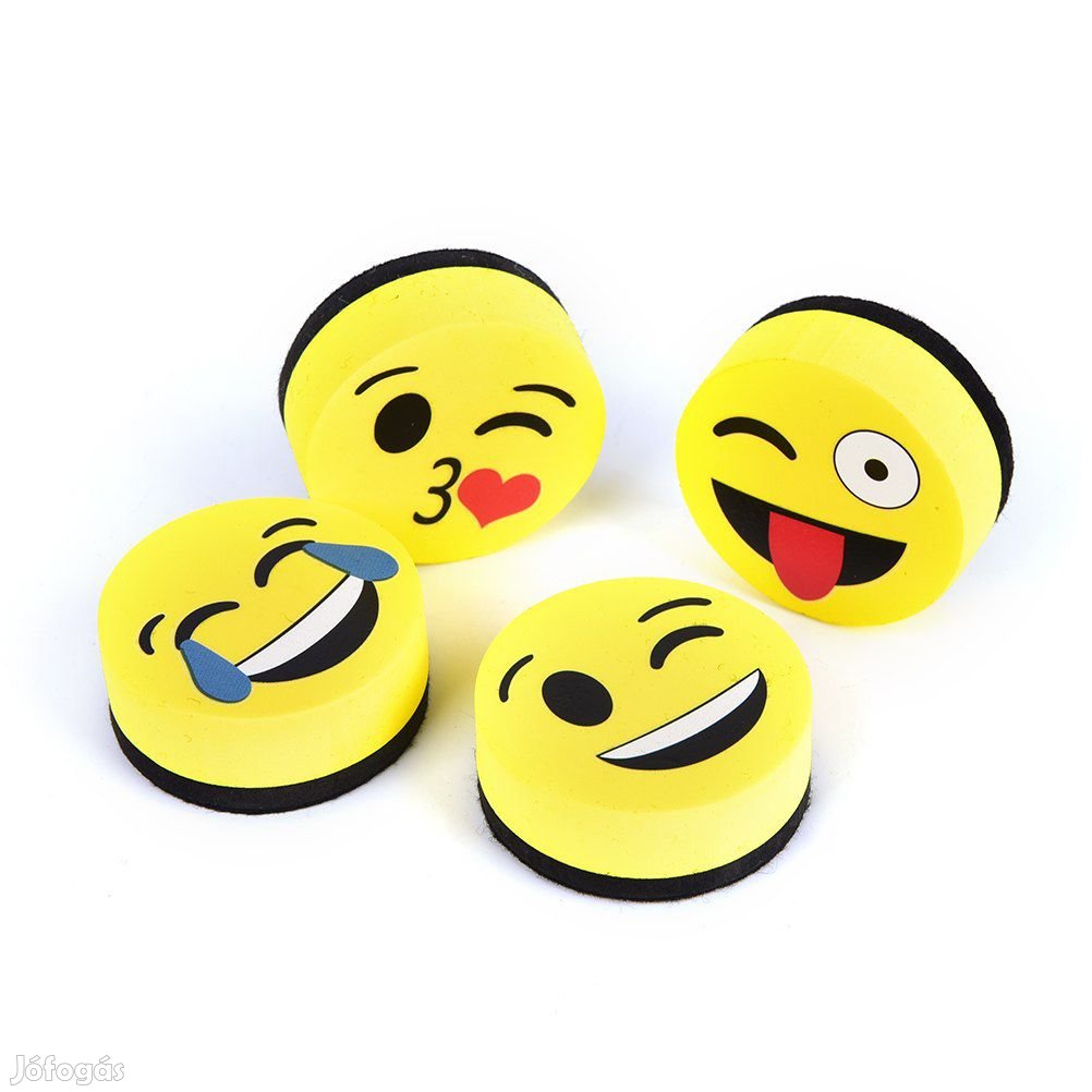 OfficeCity Smiley 4db-os mágnestábla törlő szett