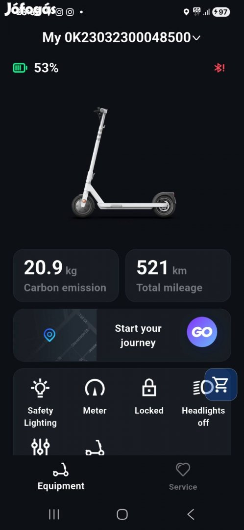 Okai Neon Lite Es10 Elektromos roller