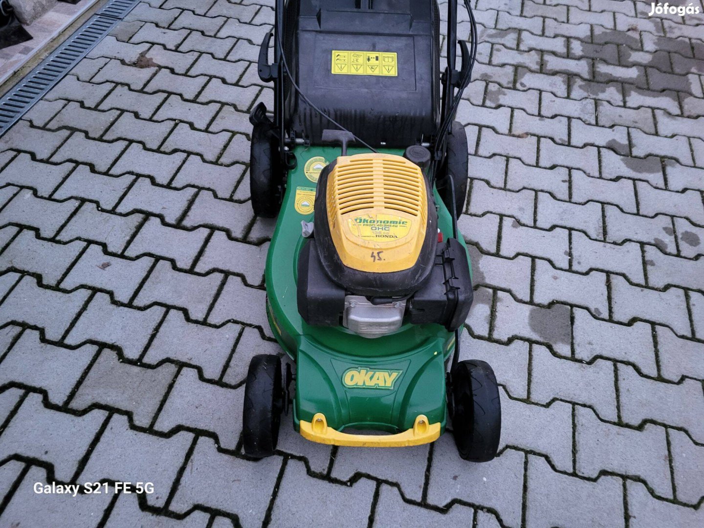 Okay Honda motoros - önjáró gyűjtős fűnyíró