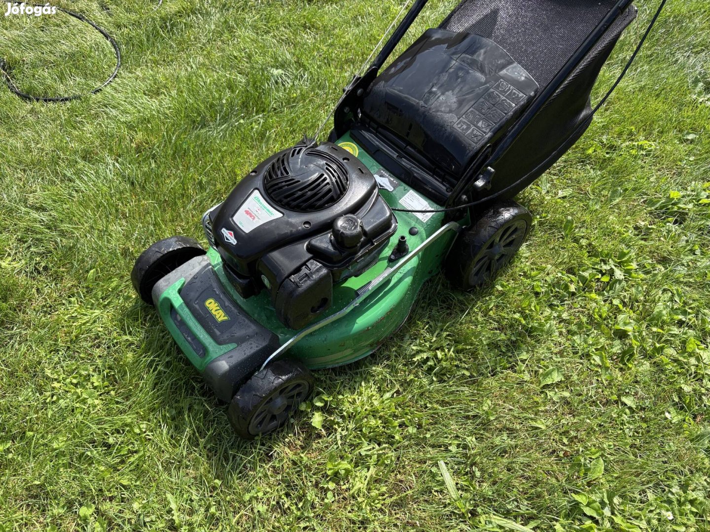 Okay benzinmotoros fűnyíró 