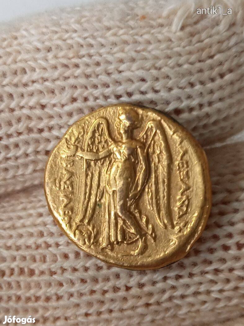 Ókori Görögország, Makedónia. Nagy Sándor, arany stater. másolat