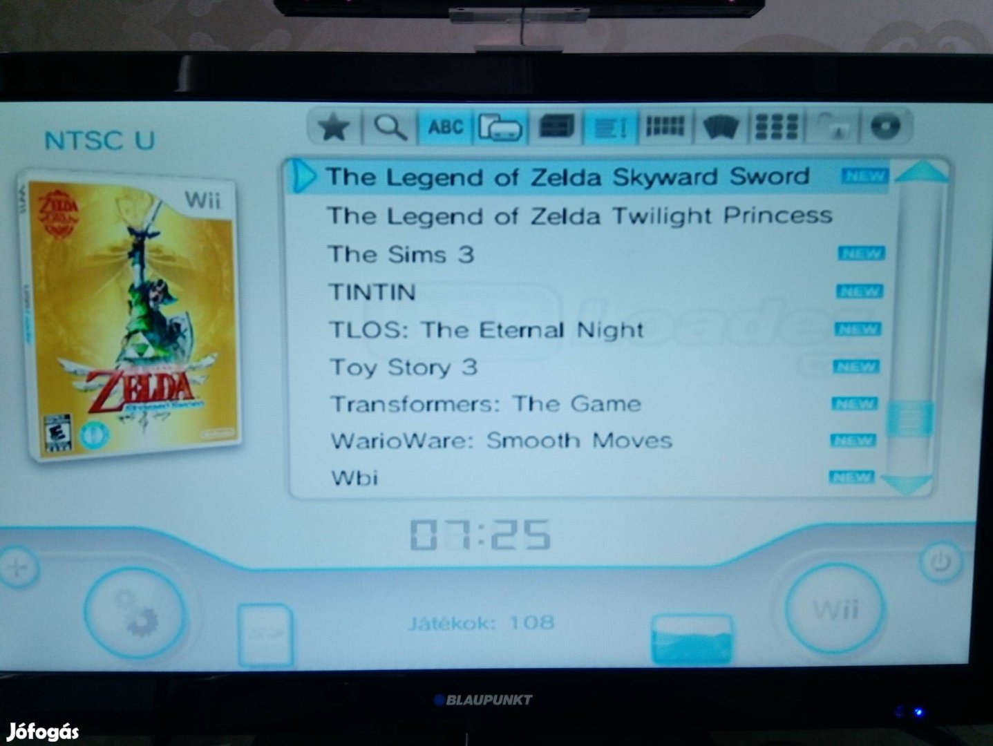Okos Nintendo Wii softmod komplett családi pakk 108 toplistás játék!