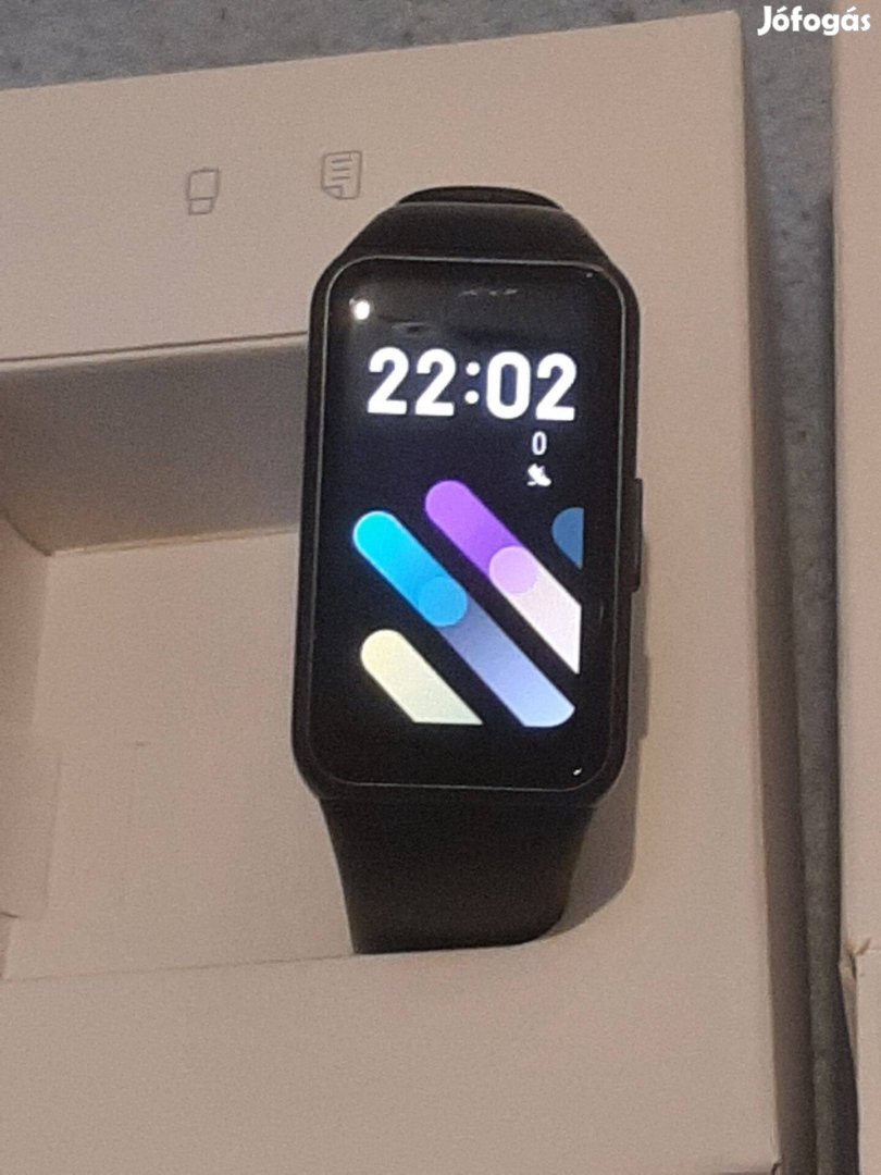 Okos óra pink és fekete amoled kijelzős Honor band 7