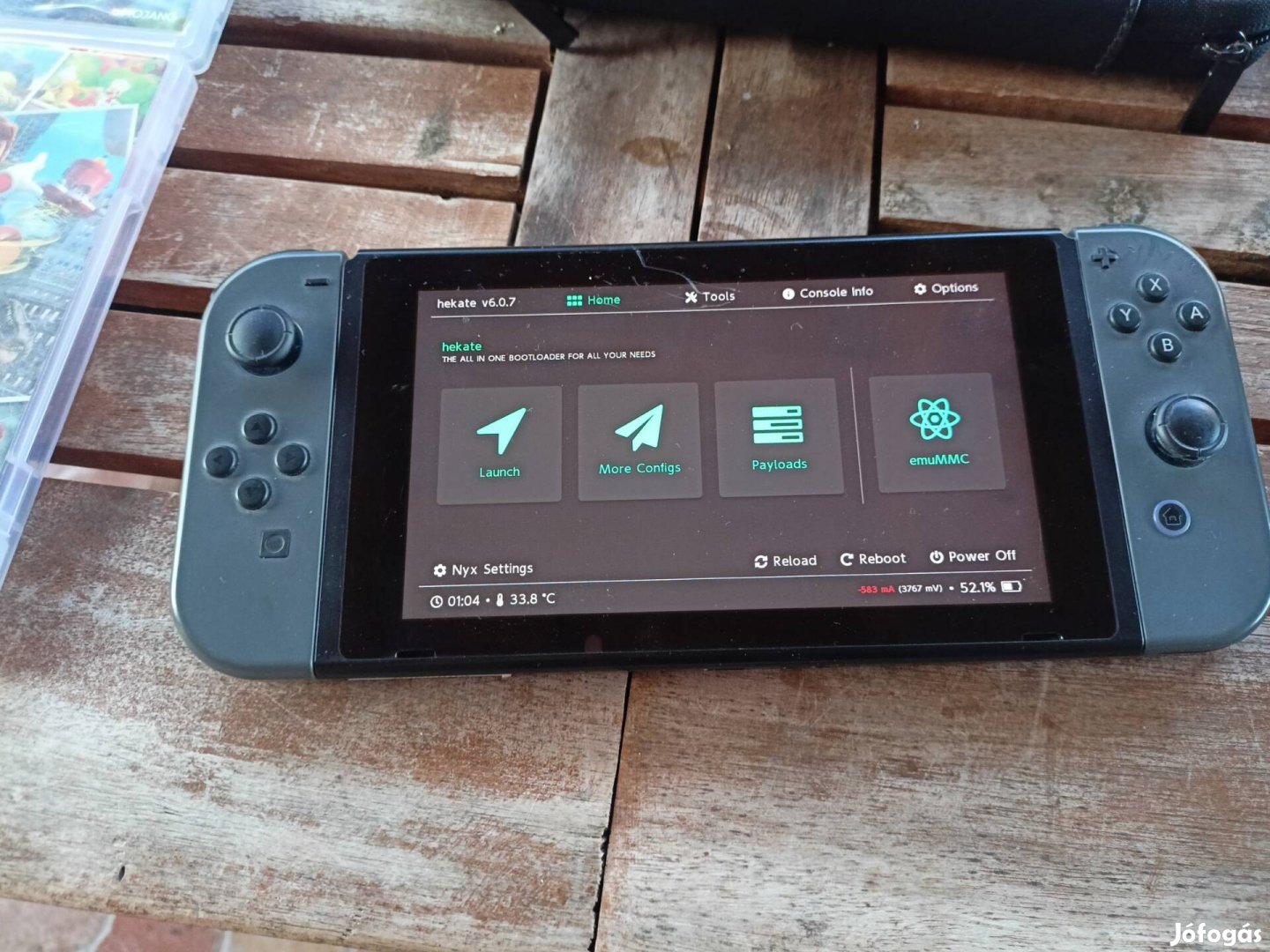 Okosított Nintendo Switch cfw 256gb