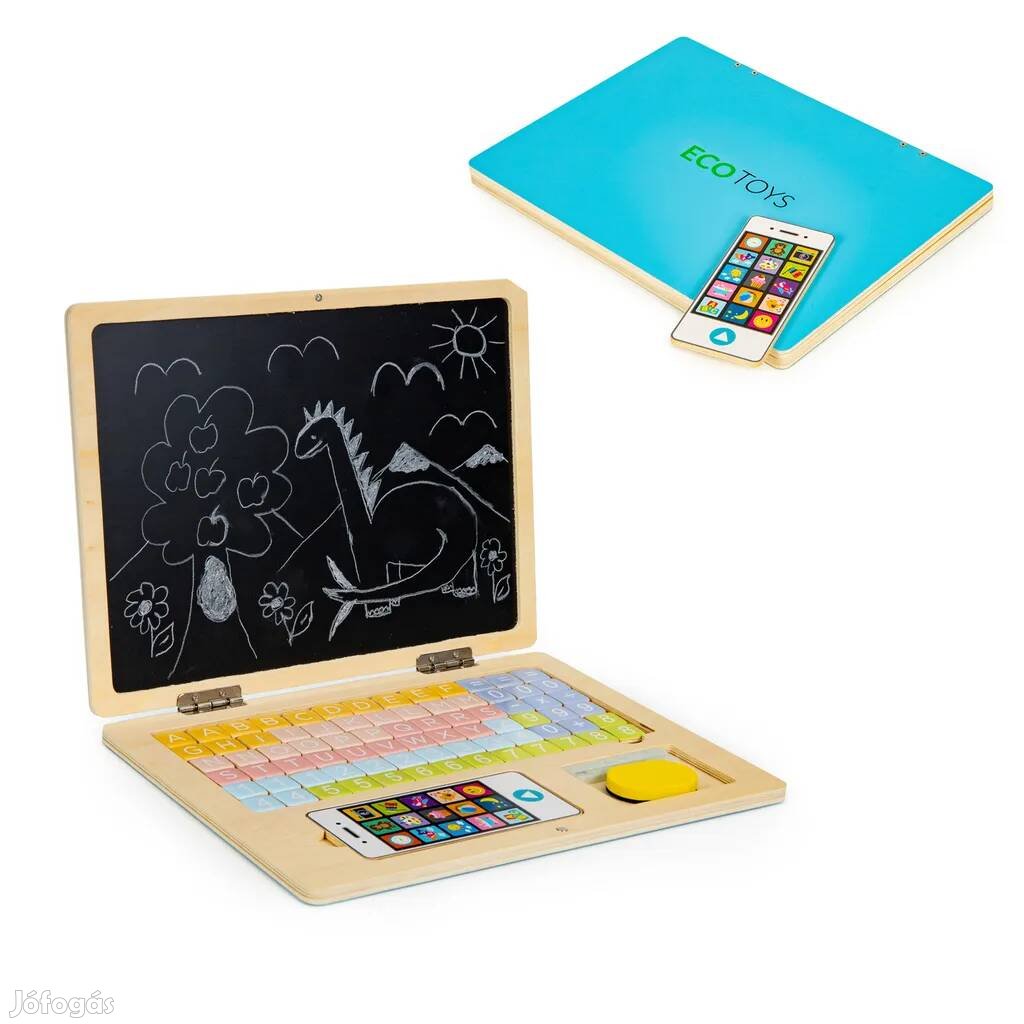 Oktatási mágneses tábla laptop betűk számok