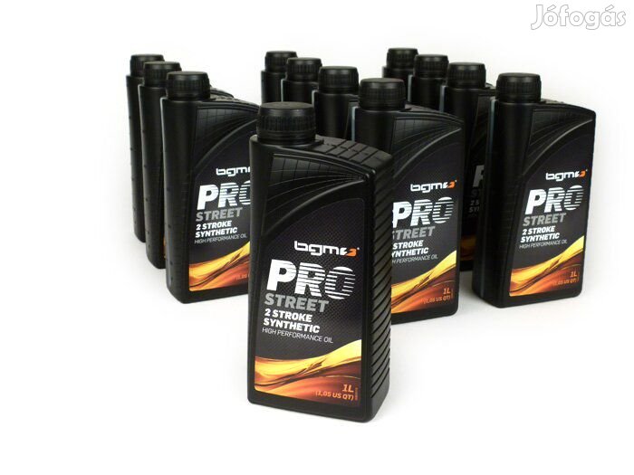 Olaj BGM PRO STREET 2 ütemű szintetikus 12x 1000ml takarékos csomagolá