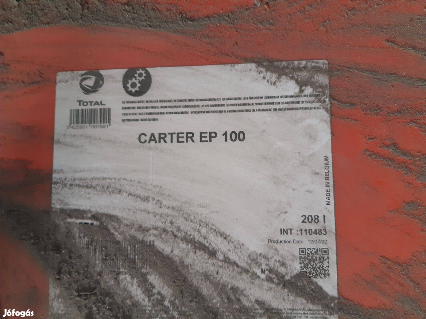 Olaj Total Carter EP 100 208 Liter hajtóműolaj