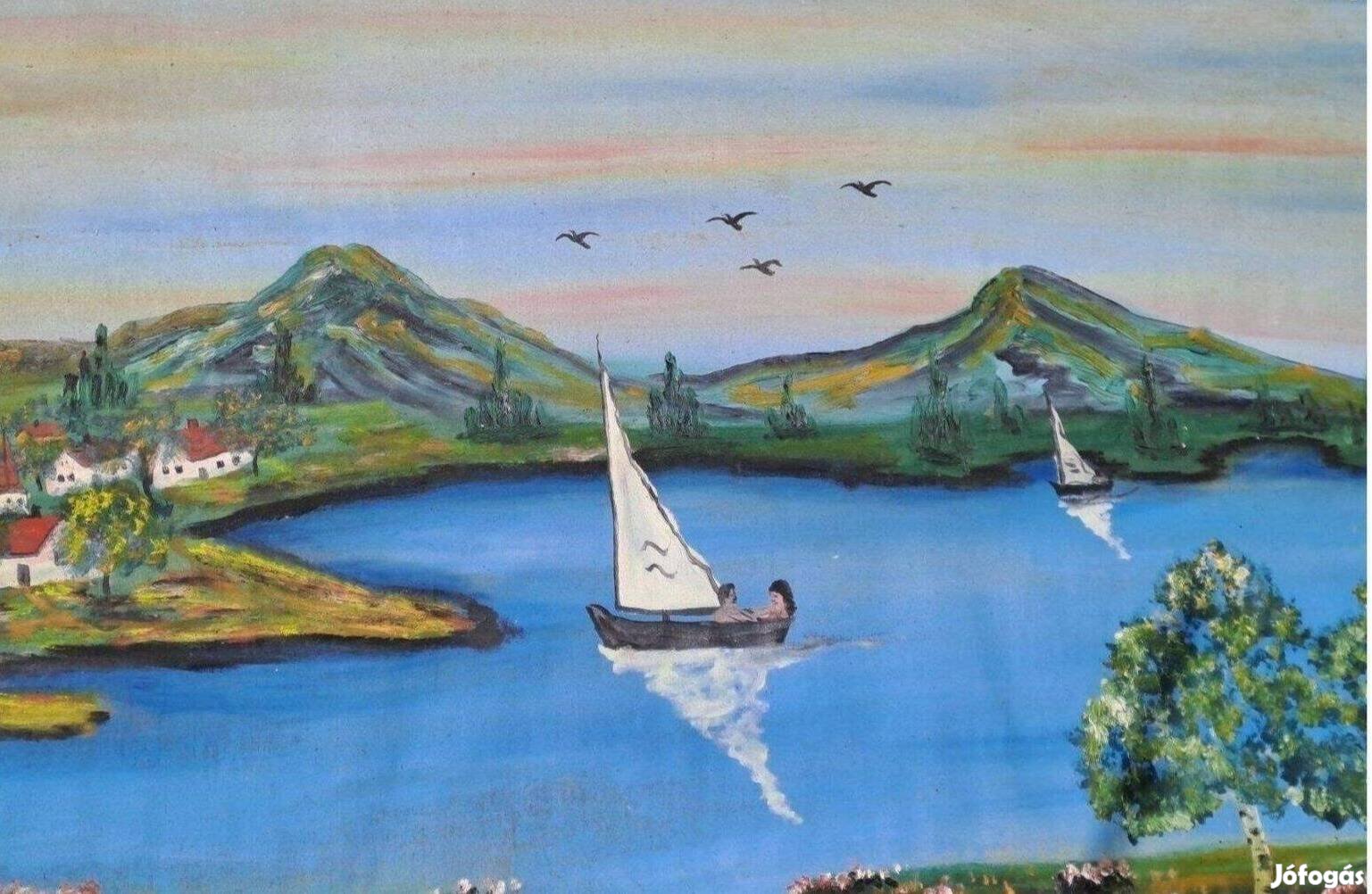 Olaj tájkép 83x53 cm