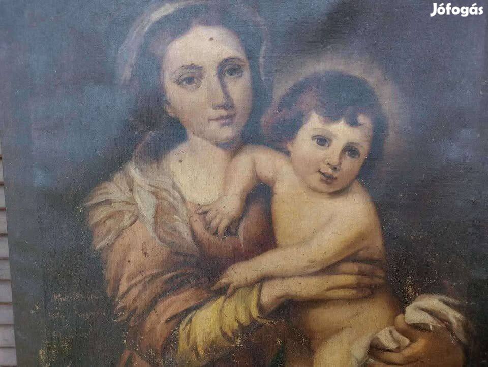 Olajfestmény Knapp Emilné Festő Egyházi 51x62cm