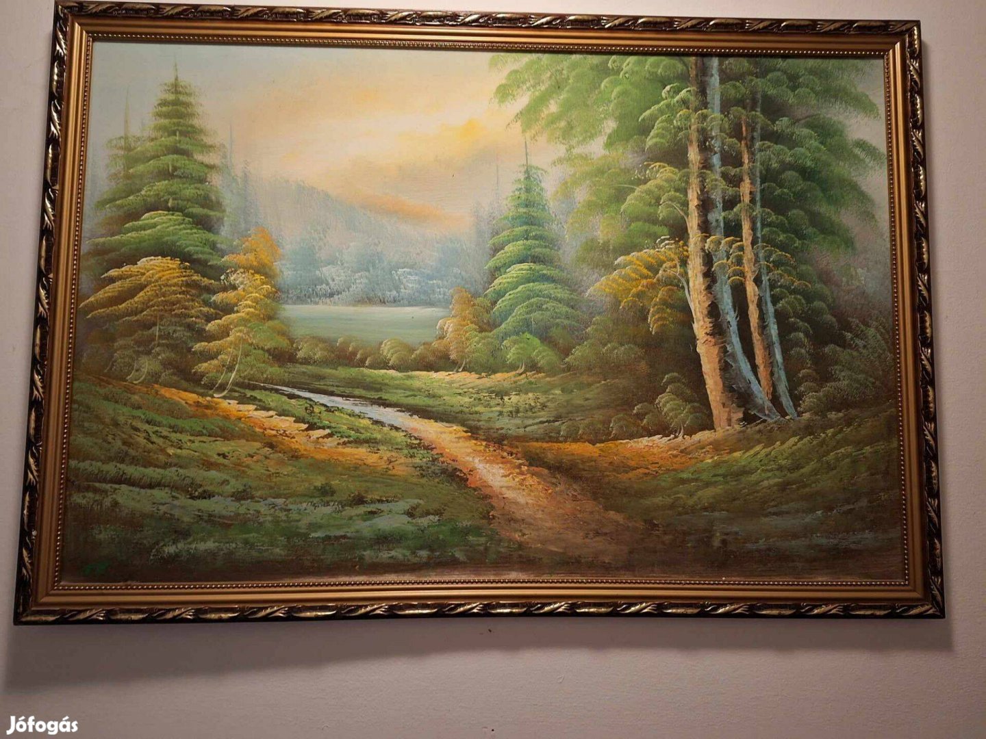 Olajfestmény - erdő - ismeretlen festő
