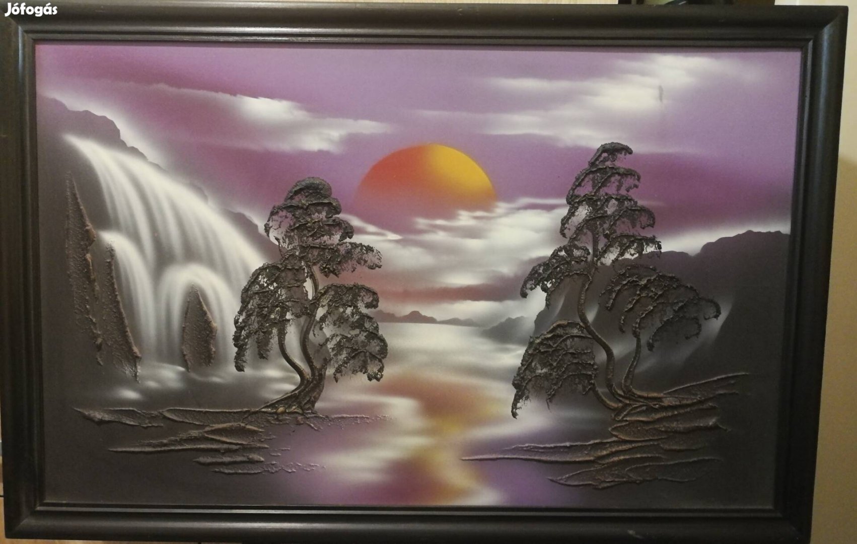 Olajfestmény keretben. 86 x 57 cm