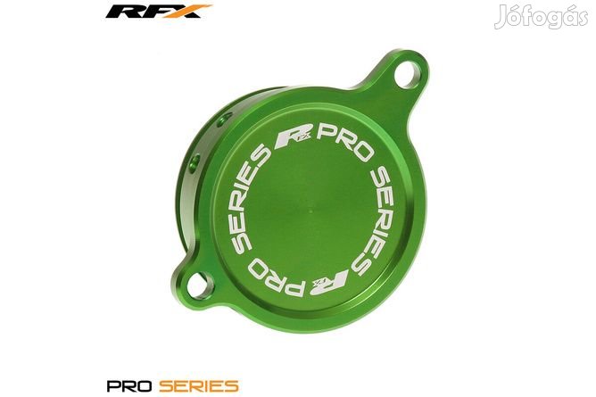 Olajszűrő fedél RFX Pro zöld - Kawasaki KXF 450 2006-2015