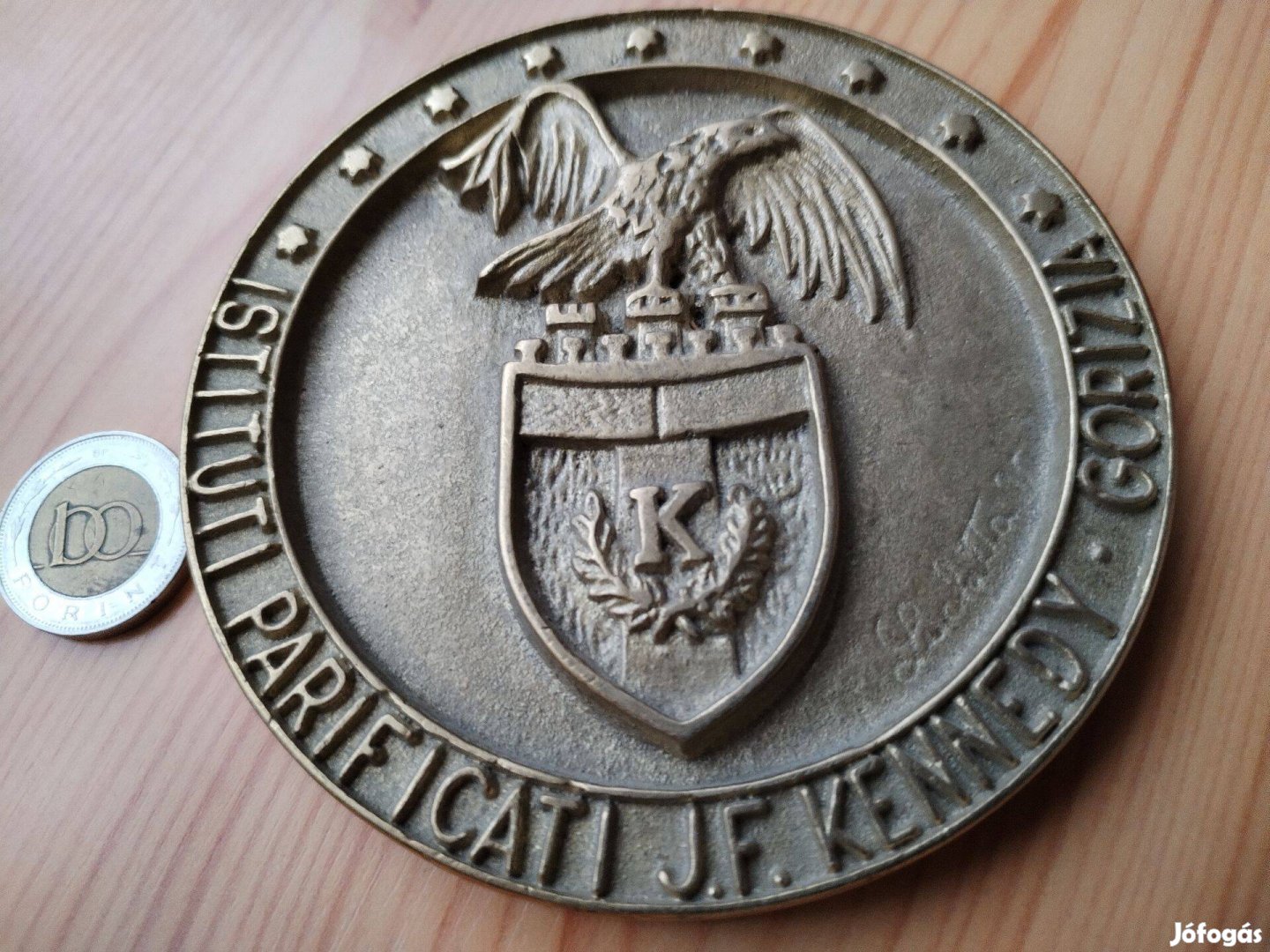 Olasz Gorizia város Kennedy plakett