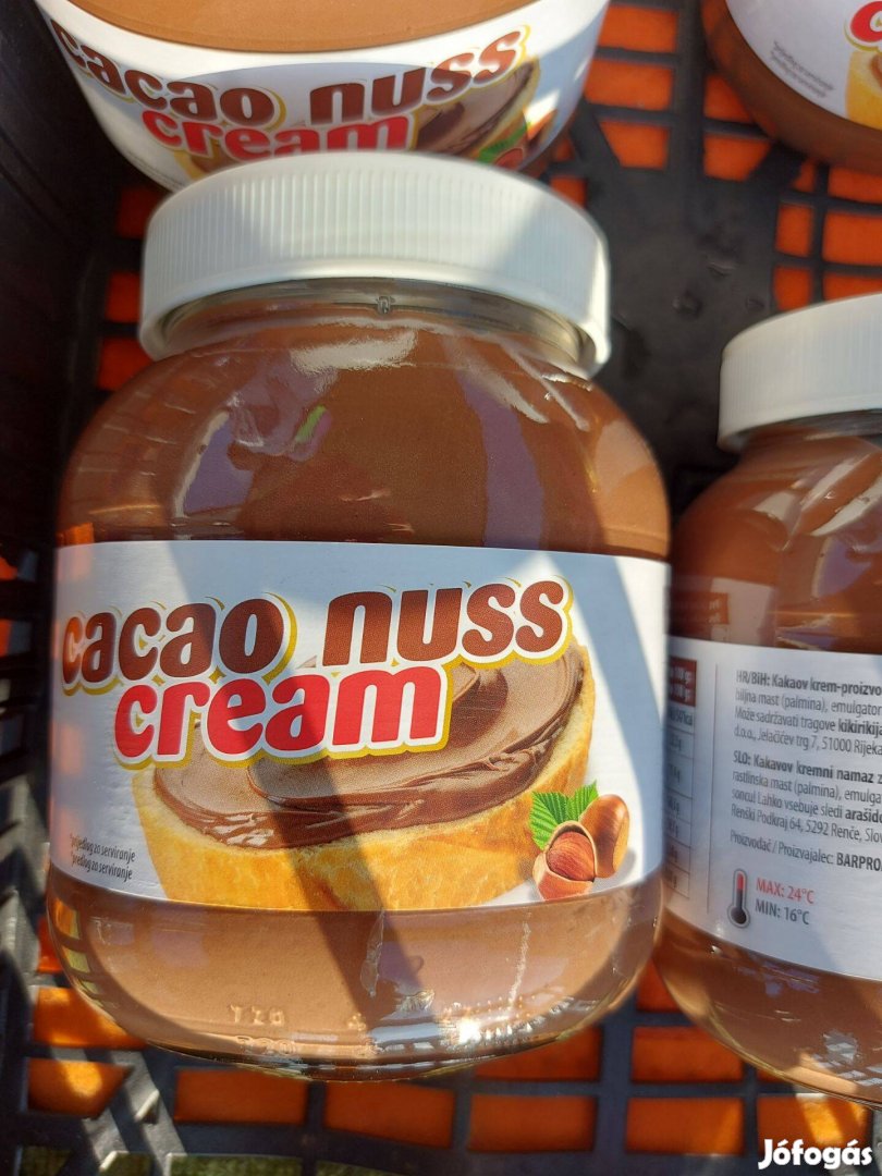 Olasz Kakaós Mogyorókrém 750g. Nutella