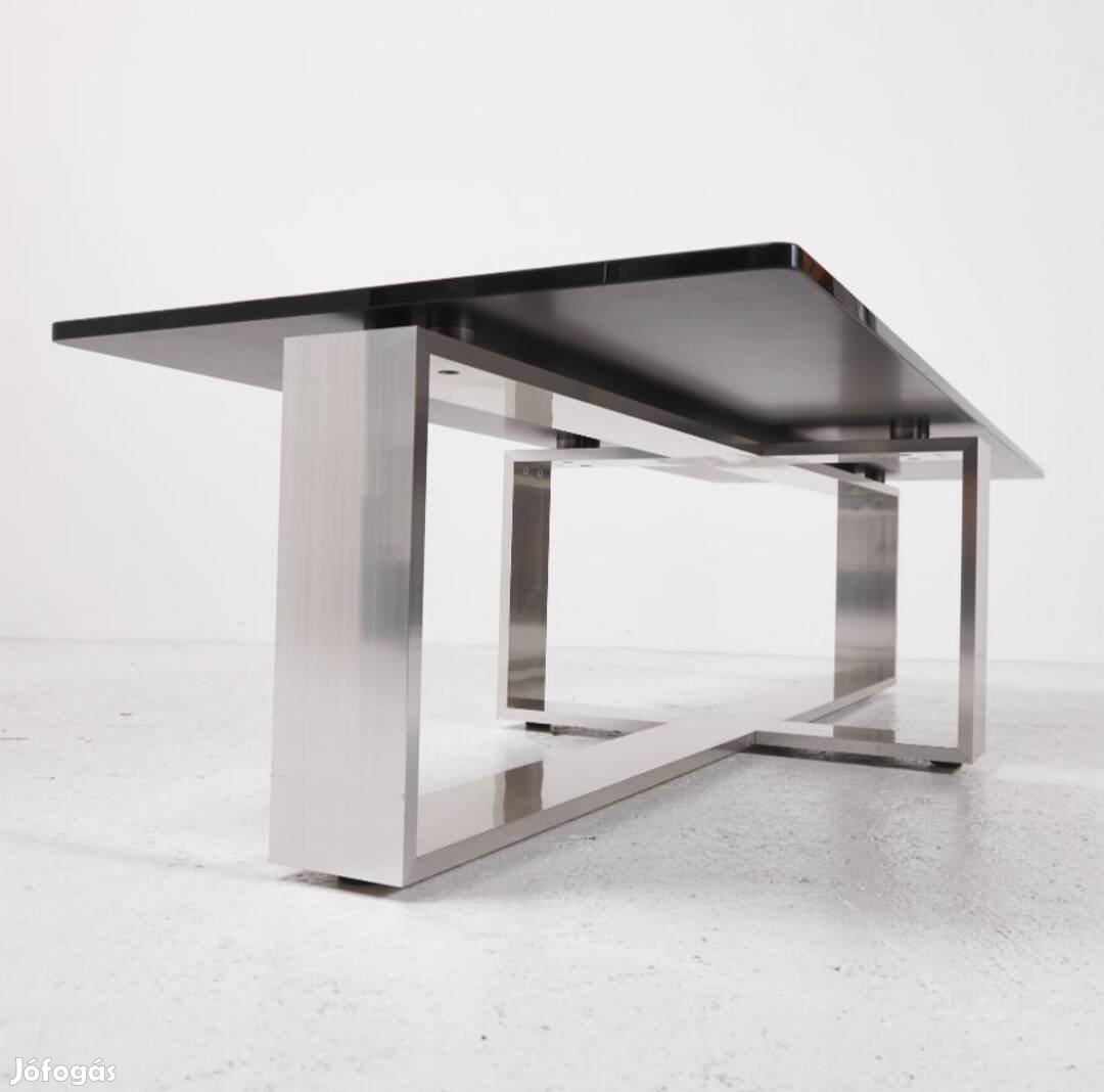 Olasz design Altagamma üvegasztal dohányzóasztal