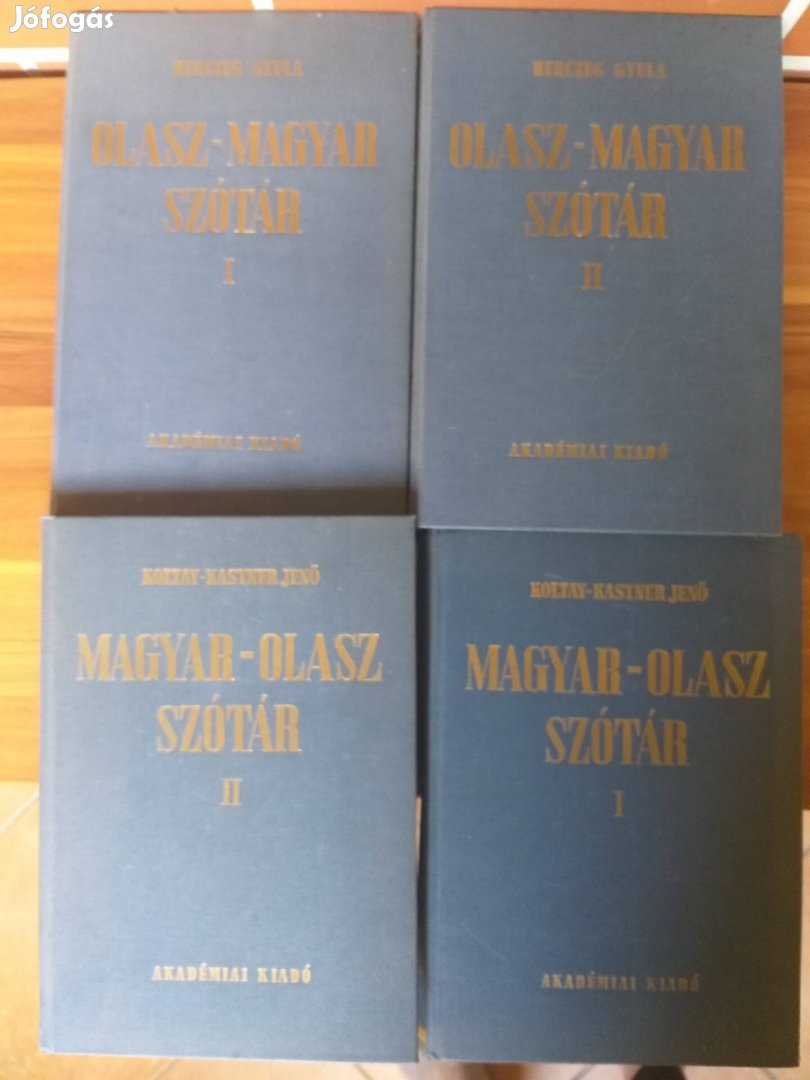 Olasz-magyar, magyar-olasz 4 kötetes nagyszótár