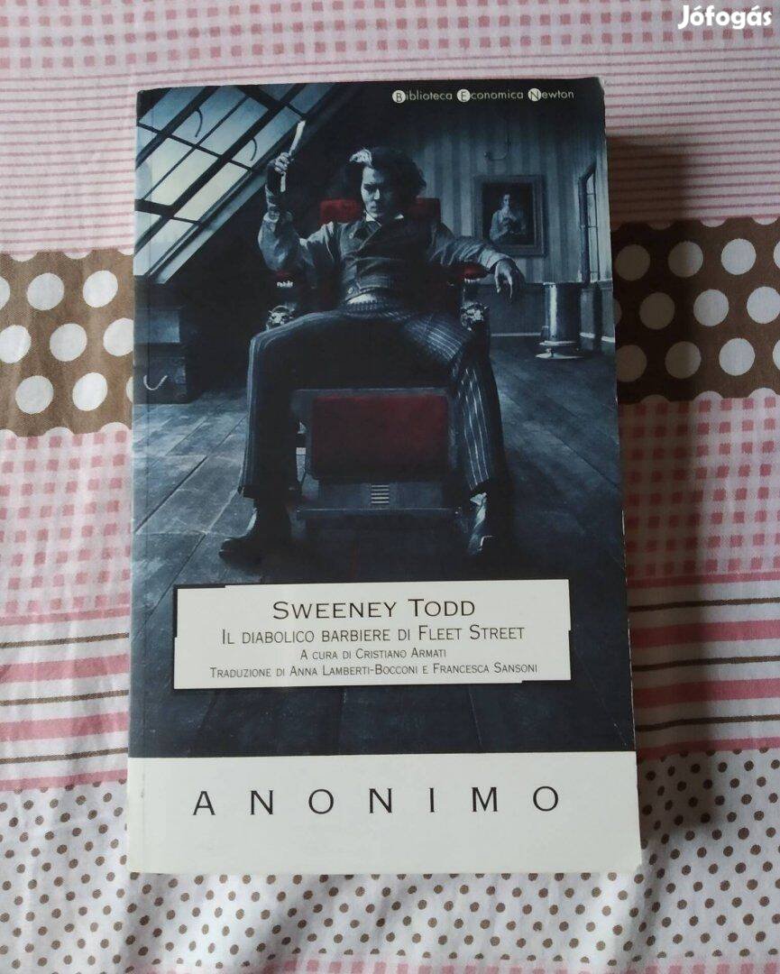 Olasz nyelvű Anonimo - Sweeney Todd könyv