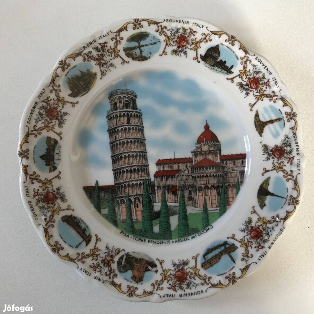 Olasz porcelán falitányér