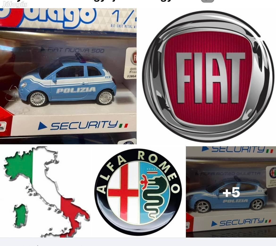 Olasz szolgálati járművek1:43 Itthon nem is volt kapható