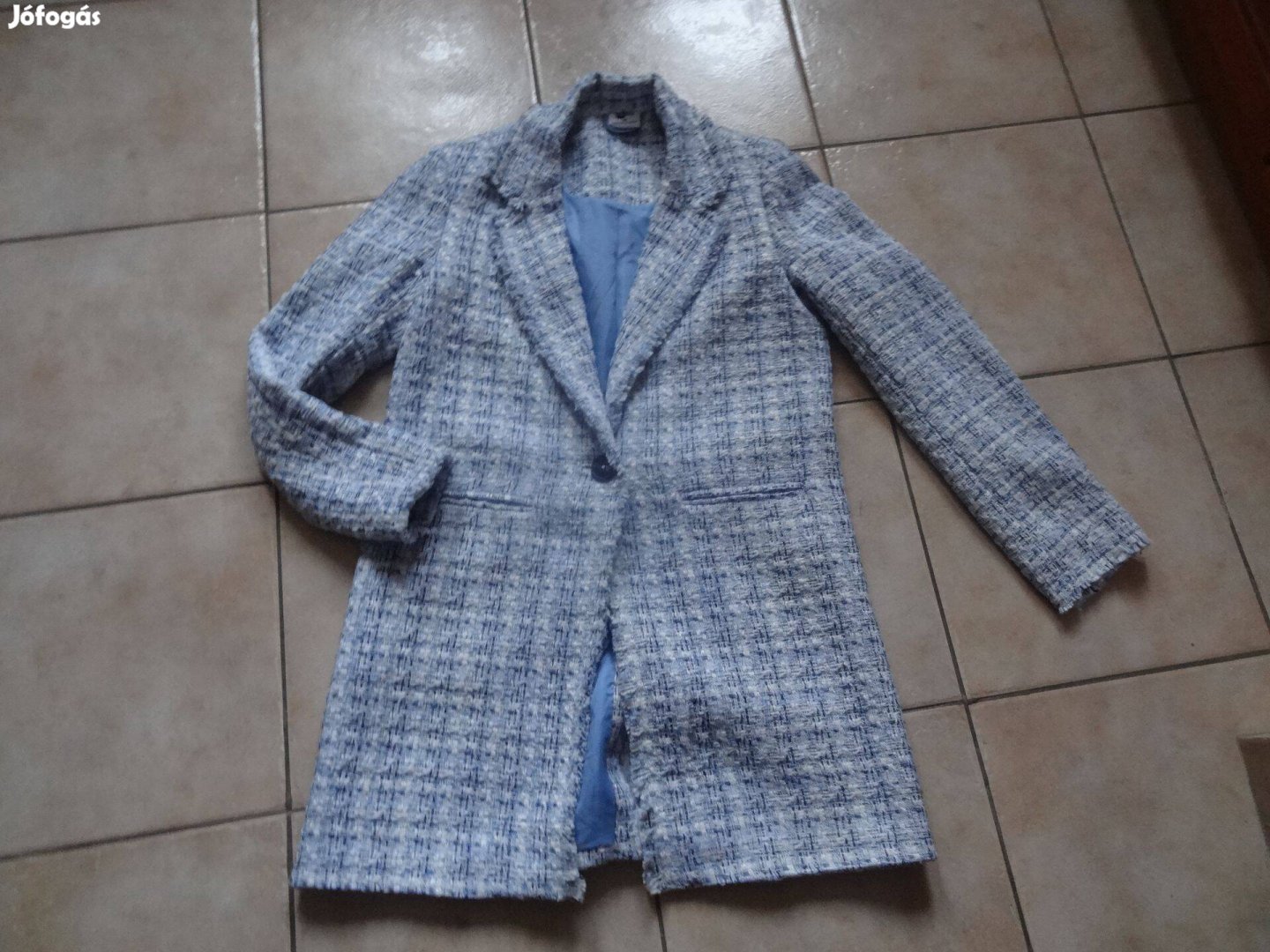 Olasz tweed női kabát 38 Új Zara stílus