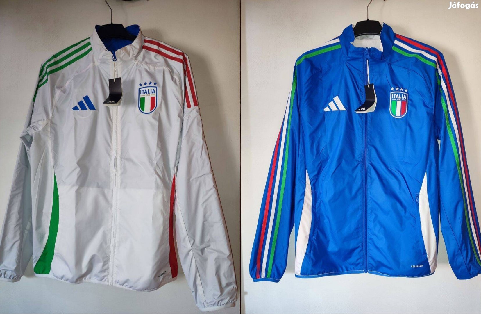 Olasz válogatott dupla oldalú kifordítható eredeti adidas dzseki
