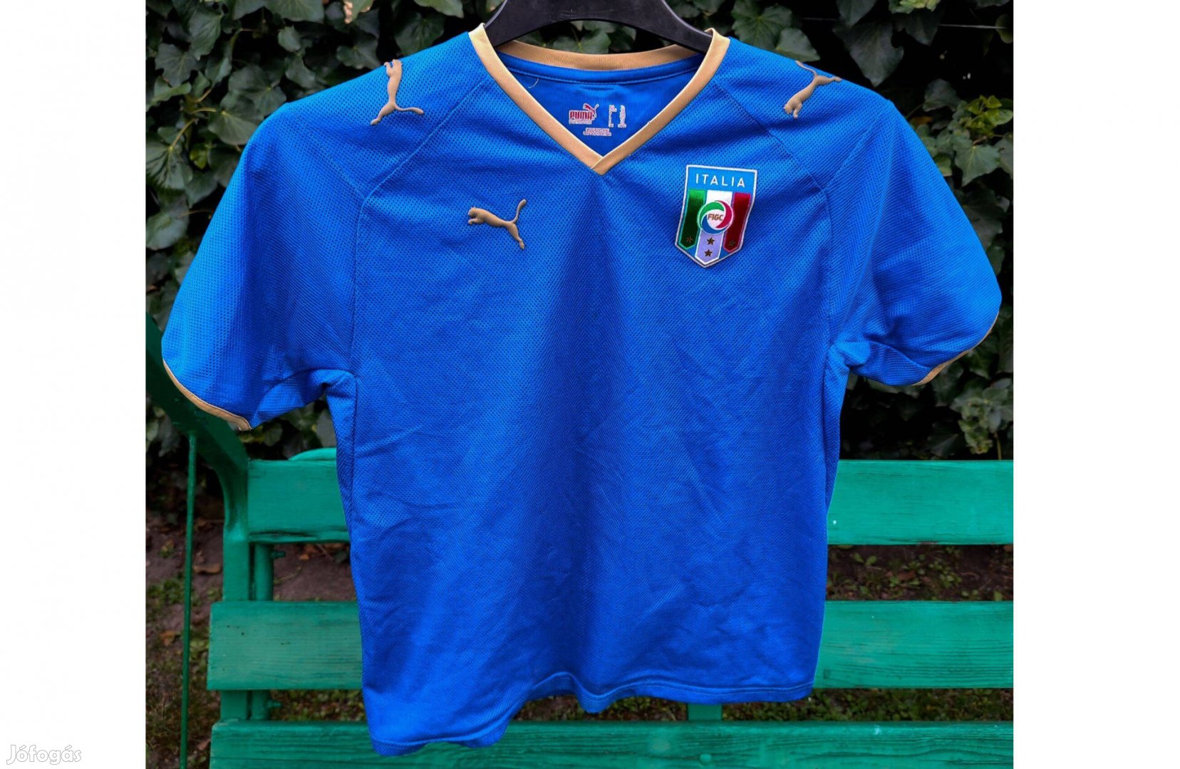 Olasz válogatott eredeti Puma kék gyerek mez (152)