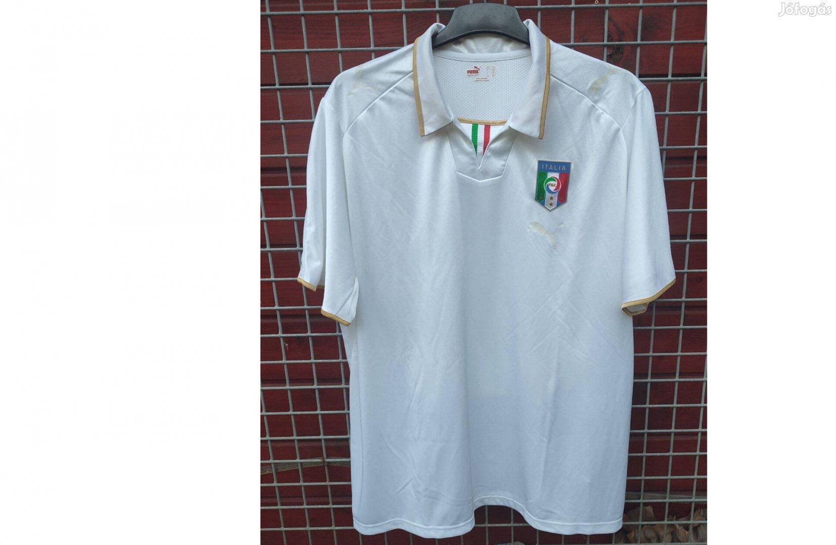 Olasz válogatott fehér arany eredeti Puma mez (2XL)