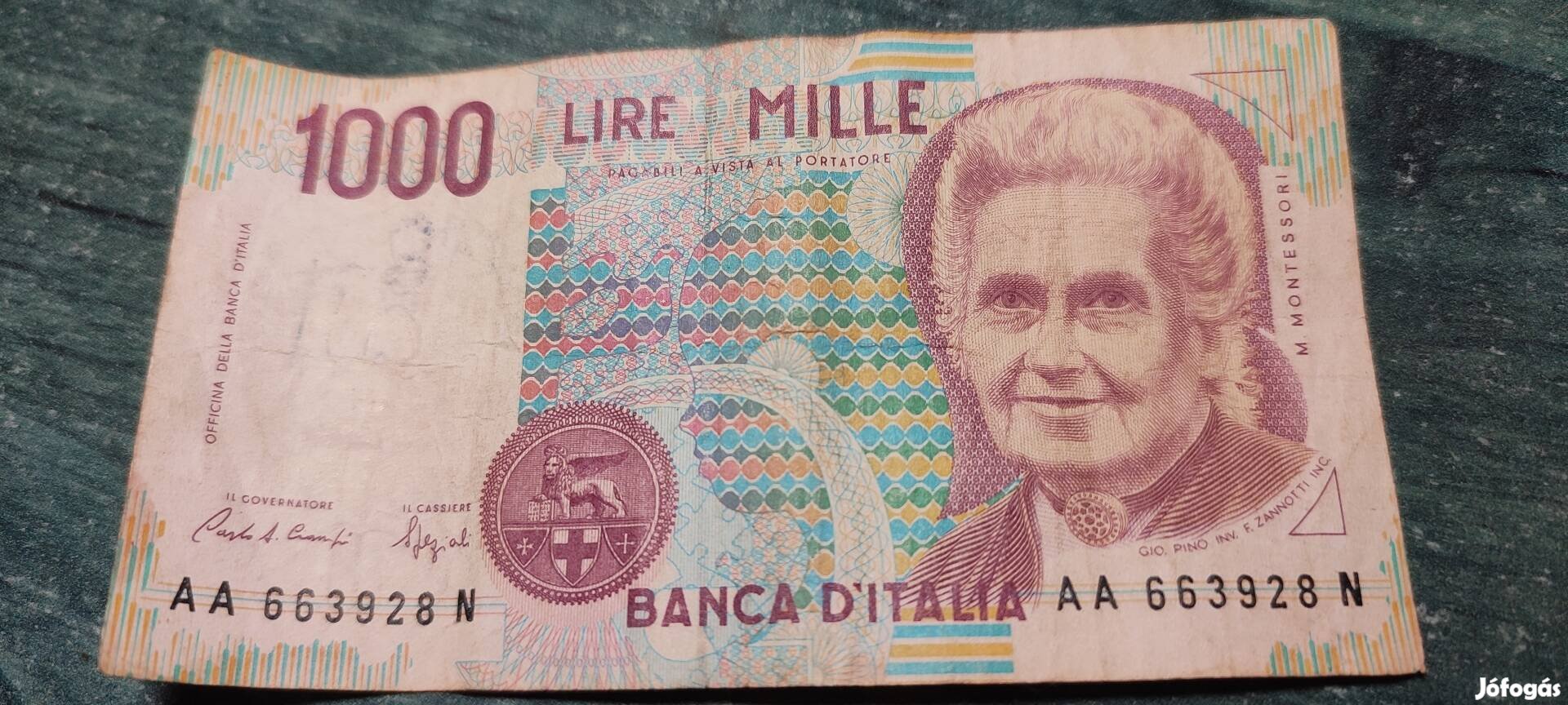 Olaszország 1000 Lire / Líra 1990, AUNC.