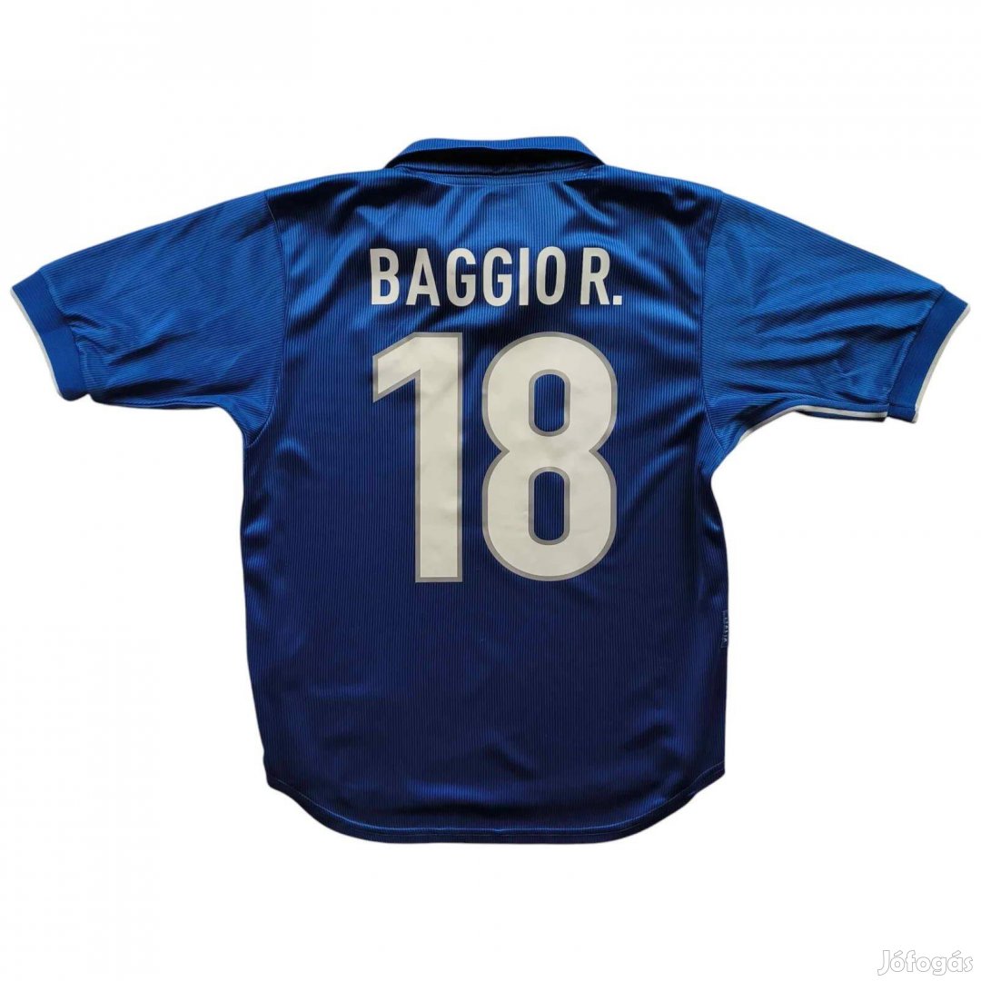 Olaszország 1998-2000 Nike hazai Roberto Baggio foci mez S-es