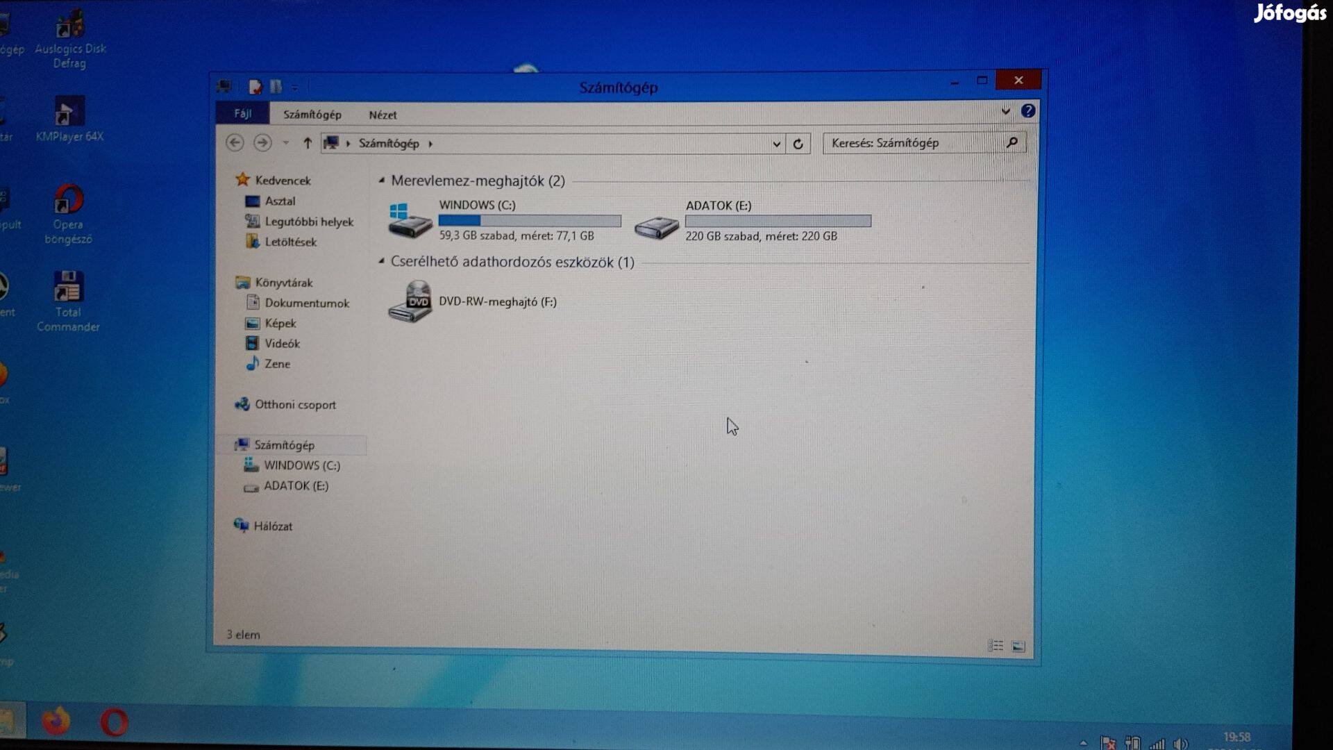 Olcsó HP AMD 2magos Noti 3gb ram jo akksi HDMI