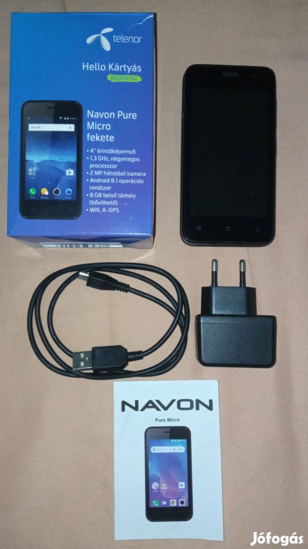 Olcsó Navon Pure Micro 8 GB 4" érintőképernyős okostelefon telefon