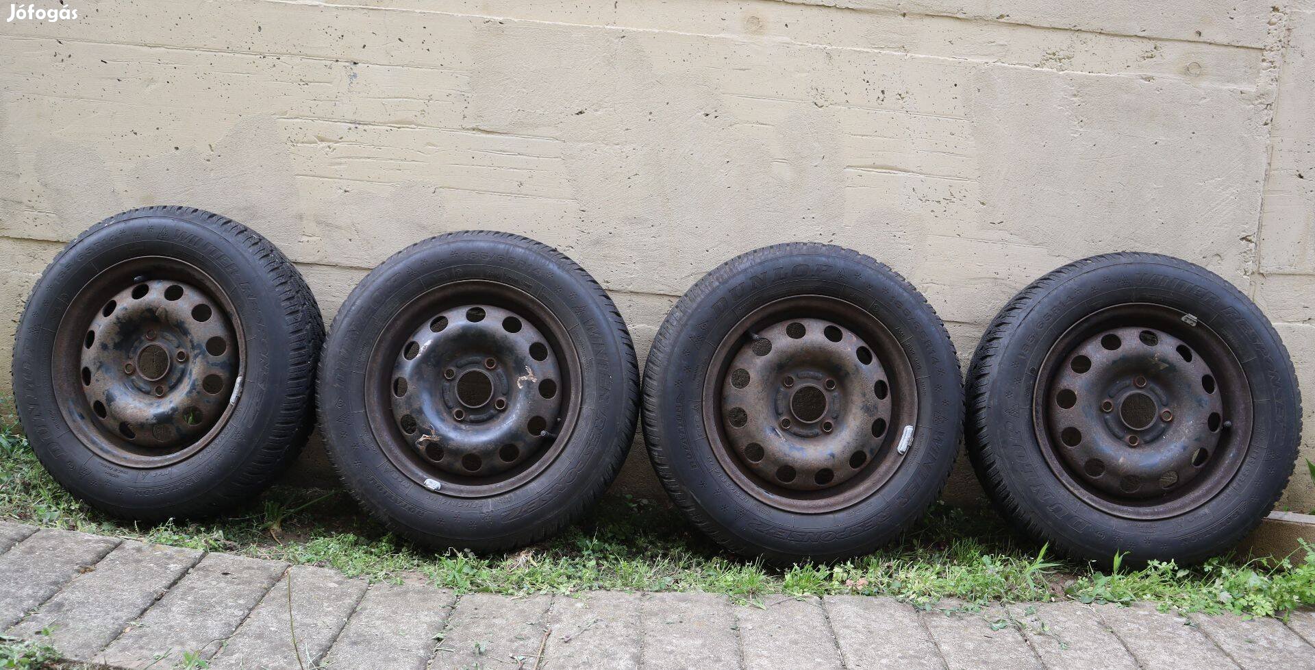 Olcsó használt prémium téligumi 14-es felnin (Ford Focus Mk 1)