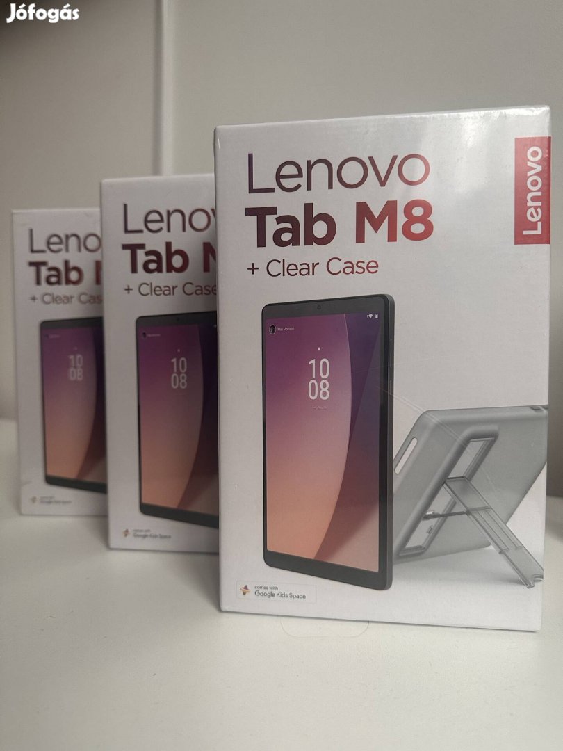 Olcsón Bontatlan Lenovo Tab M8 + Clear Case Tartó