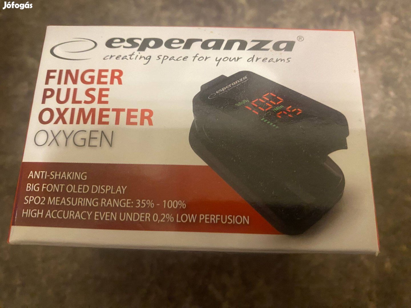 Olcsón Új Esperanza ECO001 Ujj pulzusmérő és véroxygénszint mérő